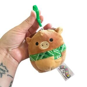 Squishmallows Ruby Reindeer 3.5" Plush Kellytoy Keychain Backpack clip (2018)